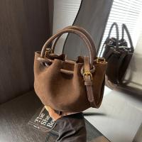 Bolso de Mano de Cuero Sintético Vintage con Cierre de Cremallera Diseño de Cordón con Estilo Ruched Bolso de Lleva Todo el Día para Mujeres Marrón, Rojo, Negro - details 7