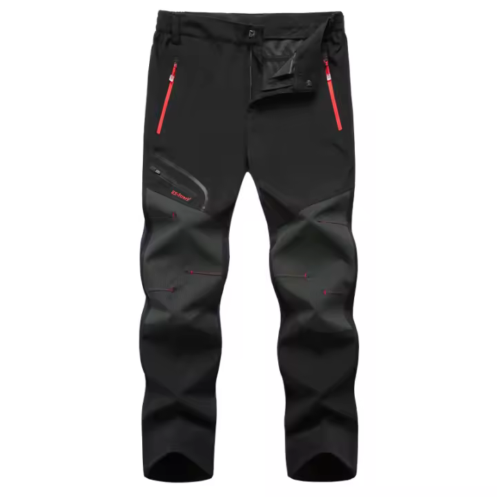 Pantalones de senderismo para hombre, impermeables, transpirables, de secado rápido, pantalones largos elásticos para primavera y otoño - 1