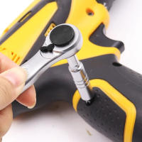 Juego de brocas de destornillador de trinquete ajustable, Mini llave portátil con 1/4 juegos de herramientas de unidad - details 0