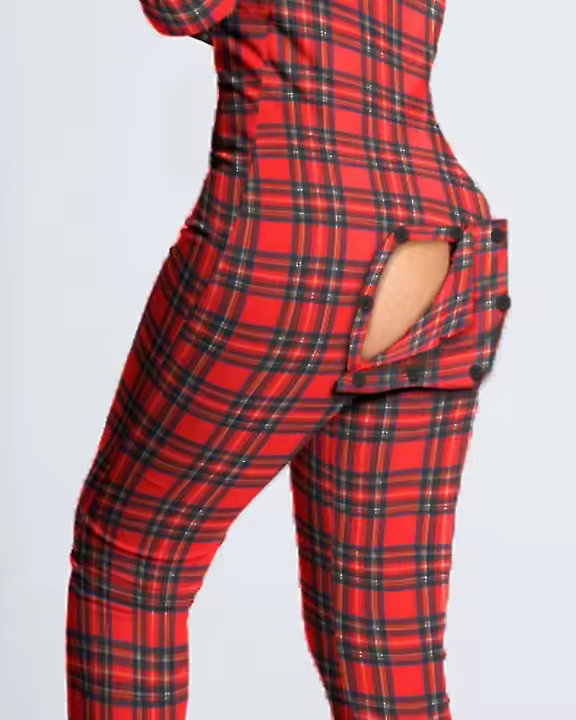 Pijamas de una pieza para mujer de 5 colores/más vendidos con espalda abierta para un diseño conveniente BSSM - 1
