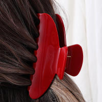 Pinza para el pelo de acetato duradero, pinzas para el pelo de Color sólido, accesorios para el cabello de moda para mujeres y niñas - details 4