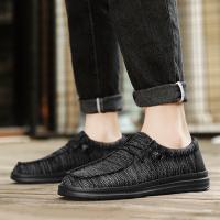 Dude-zapatos de lona sin cordones para Hombre, mocasines, Alpargatas, color negro, talla grande 49 50 51 - details 17