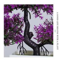 Plantas artificiales bonsái árbol pequeño simulación plantas en maceta mesa adornos en maceta para Hotel jardín decoración del hogar flor falsa - details 1