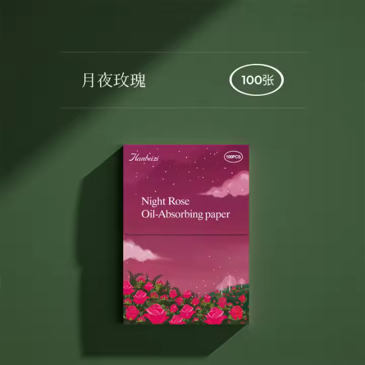 Absorbente Facial portátil, 100 piezas, Control de aceite de papel, toallida, hoja de té verde, grasa, manchas, estera - 1
