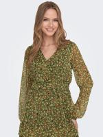 Onladele Life Vestido L/S con cuello en V PtmWinter Moss Eco Animal Only - details 2