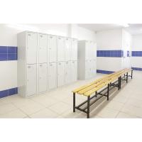 Taquilla Vestuario Metálica 2 Puertas Incluye Llave 1800x300x500 mm Gris Simonlocker - details 1