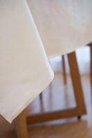 Mantel circular rectangular blanco de lino nórdico y algodón, funda suave, borla Ence, manta de picnic al aire libre para banquetes - details 16