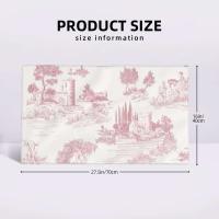 Toile De Jouy Toalla Algodón Francés Azul Marino Baño Ducha Deportes Yoga Toallas - details 52