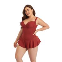 Nuevo conjunto de bikini elegante de talla grande, traje sexy para mujer, tres trajes de baño regordetes, natación de una pieza 2025 - details 3