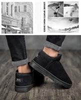 Botas de nieve para hombre, zapatos de algodón para exteriores, zapatilla de algodón con aislamiento de felpa, zapatos de ocio para parejas, botas de felpa para mujer, zapato masculino - details 2