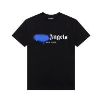 Negro Palm Angels love dissolve heart graffiti letras hombre y mujer camiseta cuello redondo suelto manga corta verano - details 1