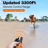 Collar de entrenamiento remoto para perros, 1000M, IP67 resistente al agua, resistente a las vibraciones, entrenador de mascotas recargable, tope antiladridos para 2 perros - details 7