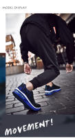 Zapatillas de deporte transpirables para hombre, zapatos antideslizantes con amortiguación para correr, deportes al aire libre, tenis, zapatos de entrenamiento cómodos - details 11