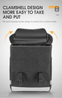 WEST BIKING-Bolsa de equipaje de gran capacidad para ciclismo, bolsa de doble cara para maletero de bicicleta de montaña o carretera, 33L - details 10