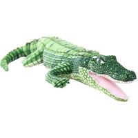 Peluche de cocodrilo grande realista, juguetes de animales de peluche, 39,3 pulgadas, Verde - details 0