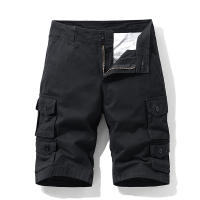 Shorts de Cargo de Algodón 100% Pantalones Cortos de Verano para Hombres Color Sólido - details 5