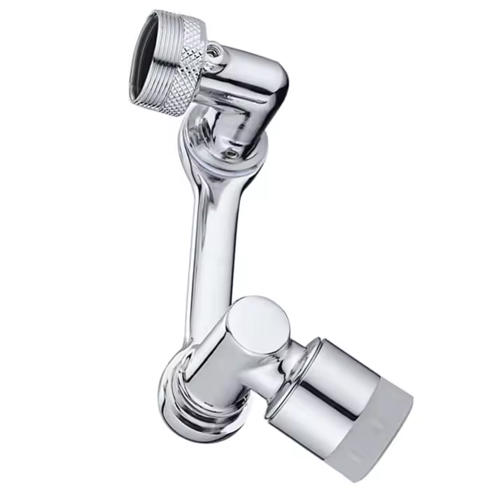 Boquilla de grifo giratoria antisalpicaduras, extensor de grifo giratorio de 1080 ° para baño, balcón y cocina - 1