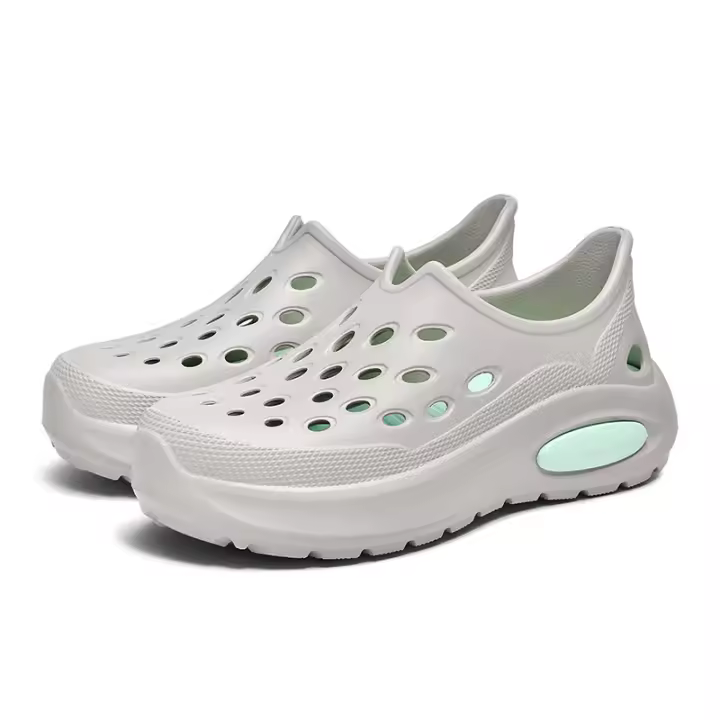 Nuevos bolsos de suela gruesa y zapatos de agujero para hombres y mujeres, moda de playa, deportes de ocio, temperamento versátil, pisando mierda - 1