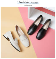 Mocasines de mujer con plataforma interior para aumentar la altura, puntera cuadrada, boca poco profunda, tacón grueso y suela suave. - details 10