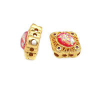 Pulseras de Cuentas Nepalesas Vintage Estilo 5PCS Brasso Dorado Mate Accesorios DIY para Hacer Joyería - details 43