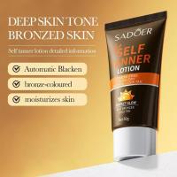 Crema bronceadora de bronce y protector solar SPF90, loción bronceadora corporal con brillo Natural y crema bloqueadora solar aislante UV, conjunto de cuidado de bronceado para cara y cuerpo - details 8