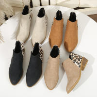Nuevos zapatos de mujer, botas Martin de tacón bajo con cremallera lateral, botas cortas de talla grande para mujer - details 4