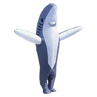 Disfraz de tiburón para adultos, traje inflable divertido para llevar, traje gordo, accesorios de Cosplay de dibujos animados para Halloween - details 0