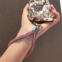 Cordón para teléfono móvil con diamantes de imitación, cuerda colgante ostentosa, correa para la muñeca, cordón de diamante de mano brillante, adornos colgantes - details 8