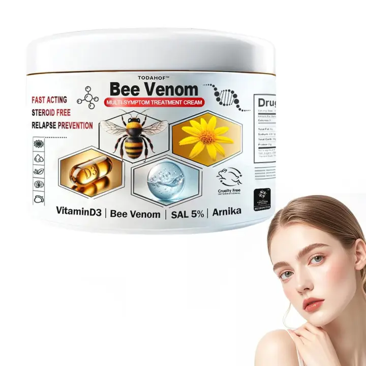 TODAHOF Crema multiescasa, 2025 Nueva crema para el tratamiento de la piel, Crema de veneno de abeja para todo tipo de piel (1 unidad) - 1