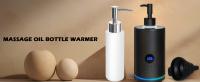 Botella calentadora de aceite de masaje, calentador Digital de loción eléctrica profesional para SPA, calentador de aceite automático, crema de loción de aceite calentada para salón, barberías, hogar, con dos dispensadores de botellas de aceite - details 3