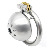 Jaula de castidad masculina con dispositivo de bloqueo oculto, anillos de acero 304, dilatador uretral de ojo de caballo, catéter de uretra - details 3