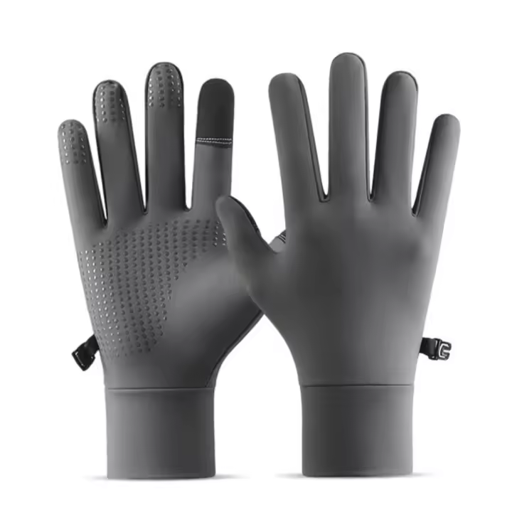 Guantes de ciclismo cálidos de alta elasticidad, resistentes al frío, con pantalla táctil, para invierno, resistentes al viento, resistentes al desgaste, para correr y esquiar - 1
