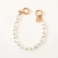 Cadena Colgante de Teléfono en Forma de Pulsera Perlas y Cuentas de Cristal Adorno para Bolso - details 6