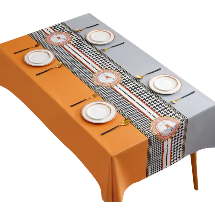 Mantel de estilo ligero moderno, impermeable, para comedor, cubierta Rectangular para mesa de té, estera de Picnic, decoración del hogar - 1