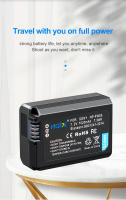 HQIX para Sony ZV-E10 DSC-RX10III RX10II NEX-6 7 3 C3 3N 5N 5T 5R 5C F3 E10 ILCE-QX1 A7M2 A7S Cámara NP-FW50 batería de cargador doble - details 3