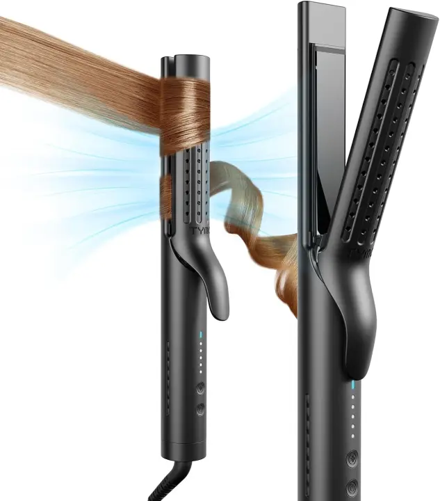 TYMO Airflow 2.0 Plancha y rizada 2 en 1 Longitud de 1.25 pulgadas Voltaje doble para viajes - 1