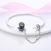 Pulsera de plata de ley 925 con forma de corazón y mariposa para mujer, brazalete de cadena de seguridad, compatible con abalorios originales, joyería - details 16