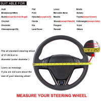 Protector Universal para volante de coche de 38cm, accesorios para coche, cubierta de cuero Napa para volante, salida de fábrica - details 7