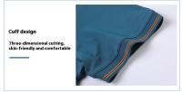 Verano de negocios simple ocio polo transpirable de los hombres de manga corta tops - details 5
