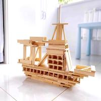 Strip Capule Build Destroy bloques de construcción Build kindergarten baby log puzzle juguetes. - details 2
