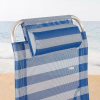 Playa Plegable de alumnio y textileno, multiposición 5 Posiciones, Peso máximo soportado 110kg, antivuelco, Medidas 75 x 63 x 43/114 cm, hamacas Plegables - details 4