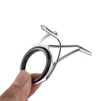 Kit de reparación de línea de anillo guía de dos pies, accesorios de pesca con bucle de alambre, guías de caña de pescar de acero inoxidable, puntas, anillos circulares - details 6