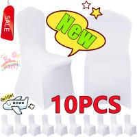 Nuevo 10-1 funda blanca para silla de boda, funda elástica de LICRA para restaurante, banquete, Hotel, comedor, fiesta, funda Universal para silla, decoración - details 0