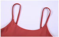 SHINBENE-Top corto de entrenamiento para mujer, sostén deportivo de nailon suave, acolchado, a prueba de sudor, con sujetador incorporado - details 29