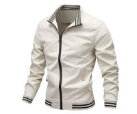Primavera otoño chaquetas ligeras moda hombre cuello alto rompevientos trabajo ts ropa deportiva para hombres chaqueta Bomber ropa - details 4