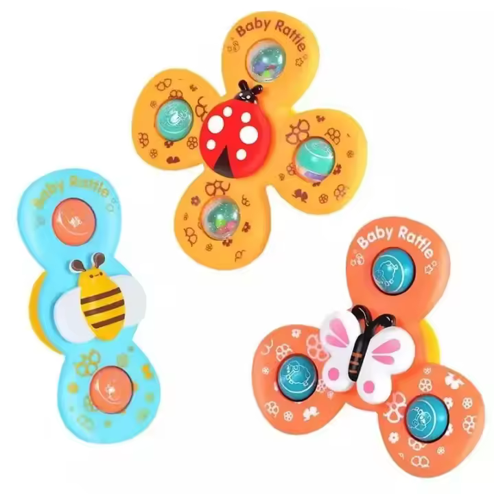 Juguete Giratorio con Ventosa Molino de Viento, Animales de Dibujos Animados, Juguetes a Mano para Bebés y Niños Pequeños Regalo de Cumpleaños Ideal - 1