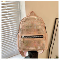 Mochila casual simple, moderna y de gran capacidad, diamantes de imitación de gas extranjero, bolsa de gas extranjero. - details 22