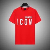 Camiseta clásica Dsquared2 de manga corta con estampado de letras para hombre, color blanco. - details 7