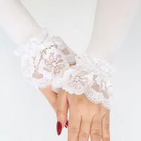 Guantes de Conducción de Manga Larga de Encaje de Seda de Hielo Protección de Brazo Deportiva y al Sol para Mujeres Par de Manos - details 9