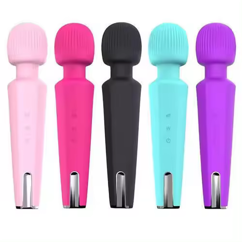 20 modos recargables varilla mágica masajero grande vibrador juguetes sexuales para la mujer estimulador del clítoris G-punto masaje vibrando AV palo - 1